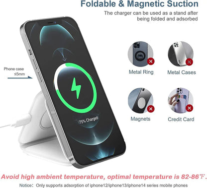 MagSafe 3 in 1 Foldable Wireless Charger 50W Charging Station | USA Lot Imported