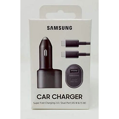 SAMSUNG Super Fast Dual Car Charger 45W+15W Two Ports