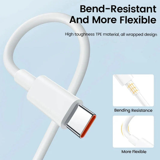 Xiaomi Original 120W 10A USB Type C USB Cable Super Fast Charing Line For Samsung Huawei Honor Fast Charge USB-C Cable Data Cord